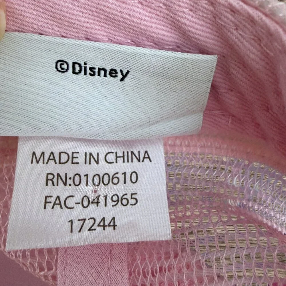 Disney Parks PINK PNK Trucker Hat Mesh Snapback Pink White Adjustable Cap
